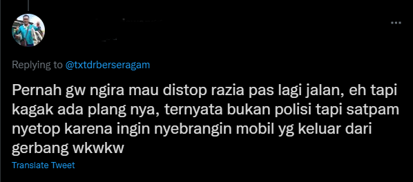 Pengalaman kocak warganet