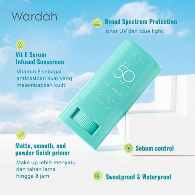 Wardah UV Shield Light Matte Sun Stick