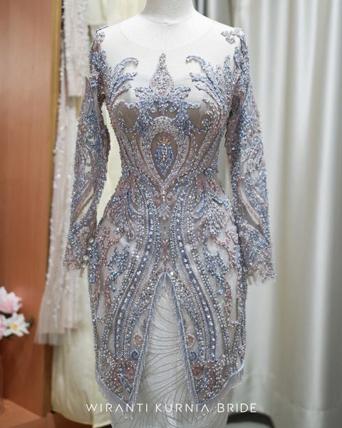 Rekomendasi kebaya biru full payet