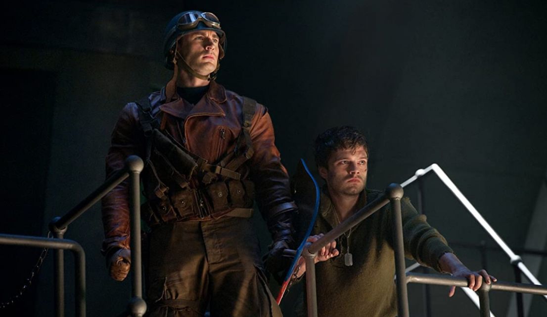 Chris Evans (Kiri) dan Sebastian Stan (Kanan) dalam Film Captain America: The First Avenger