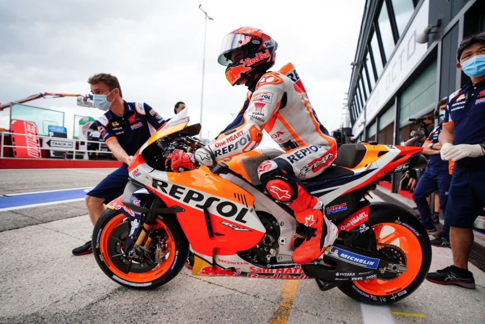 Marc Marquez Circuit Testing