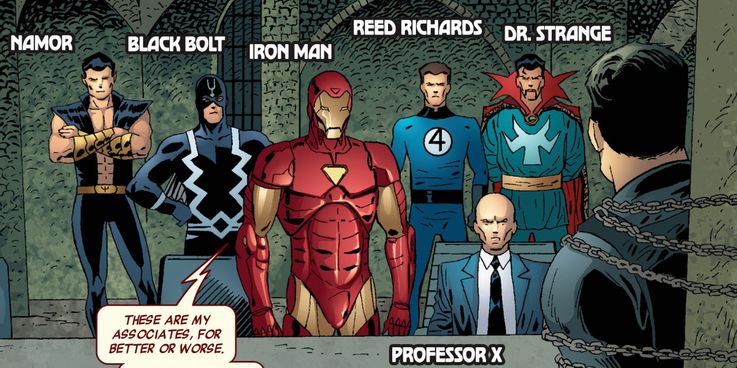 Illuminati pertama kali tampil di Marvel Comics New Avengers volume 7 yang dirilis Juli 2005 dan ditulis oleh Brian Michael Bendis | via ScreenRat