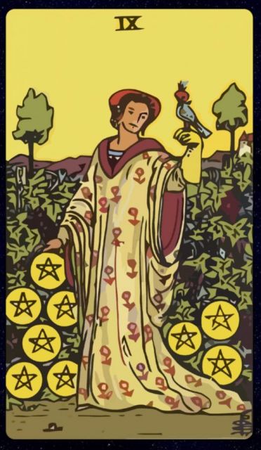 Nine of Pentacles