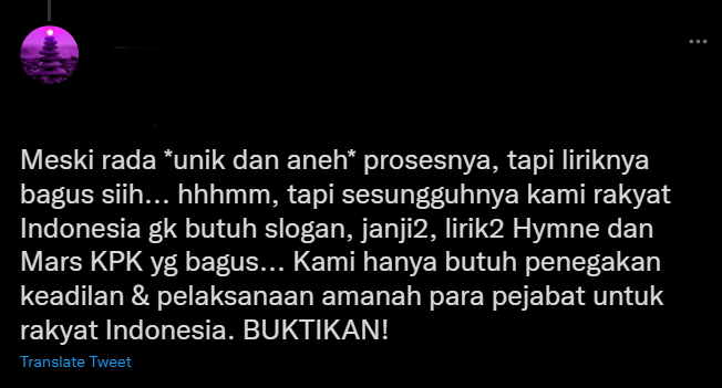 Hymne KPK jadi sorotan