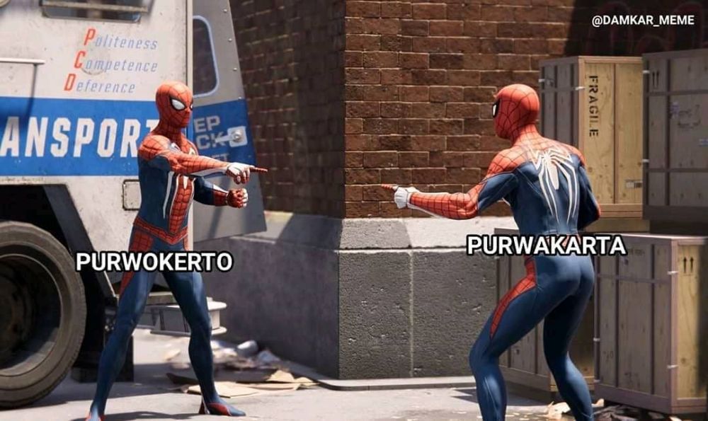 Marvel reka ulang meme spider-man