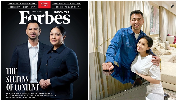 Raffi Ahmad-Nagita Slavina Jadi Model Sampul Majalah Forbes