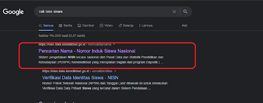 Cek NISN Kemendikbud
