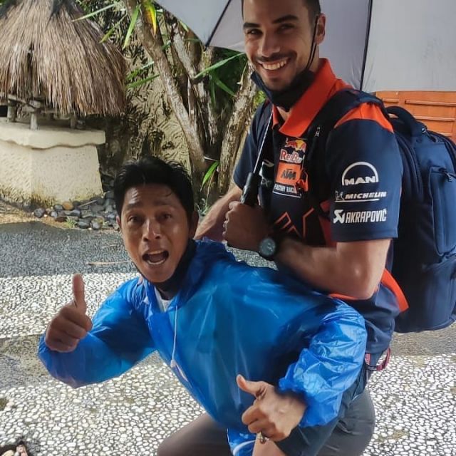 Risman bersama Miguel Oliveira