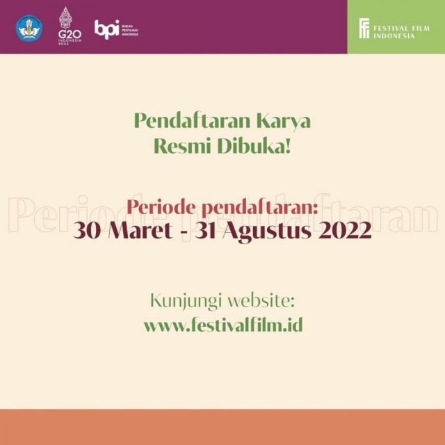 Pendaftaran FFI 2022 yang mulai dibuka