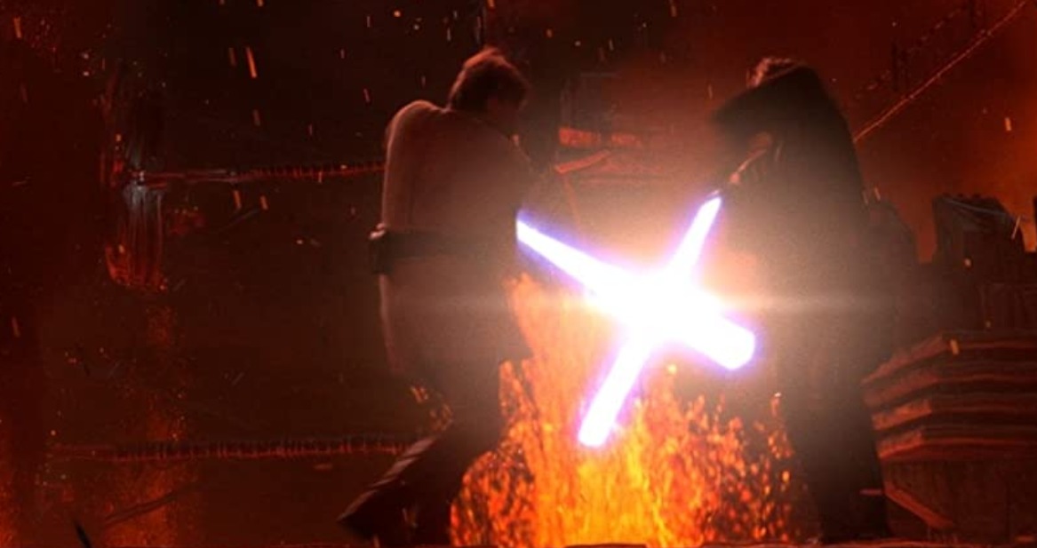 Ewan McGregor and Hayden Christensen in Star Wars Episode III - Revenge of the Sith (2005)