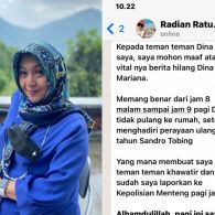 Penyanyi Dina Mariana Sudah Ditemukan, Usai Dikabarkan Hilang Diculik