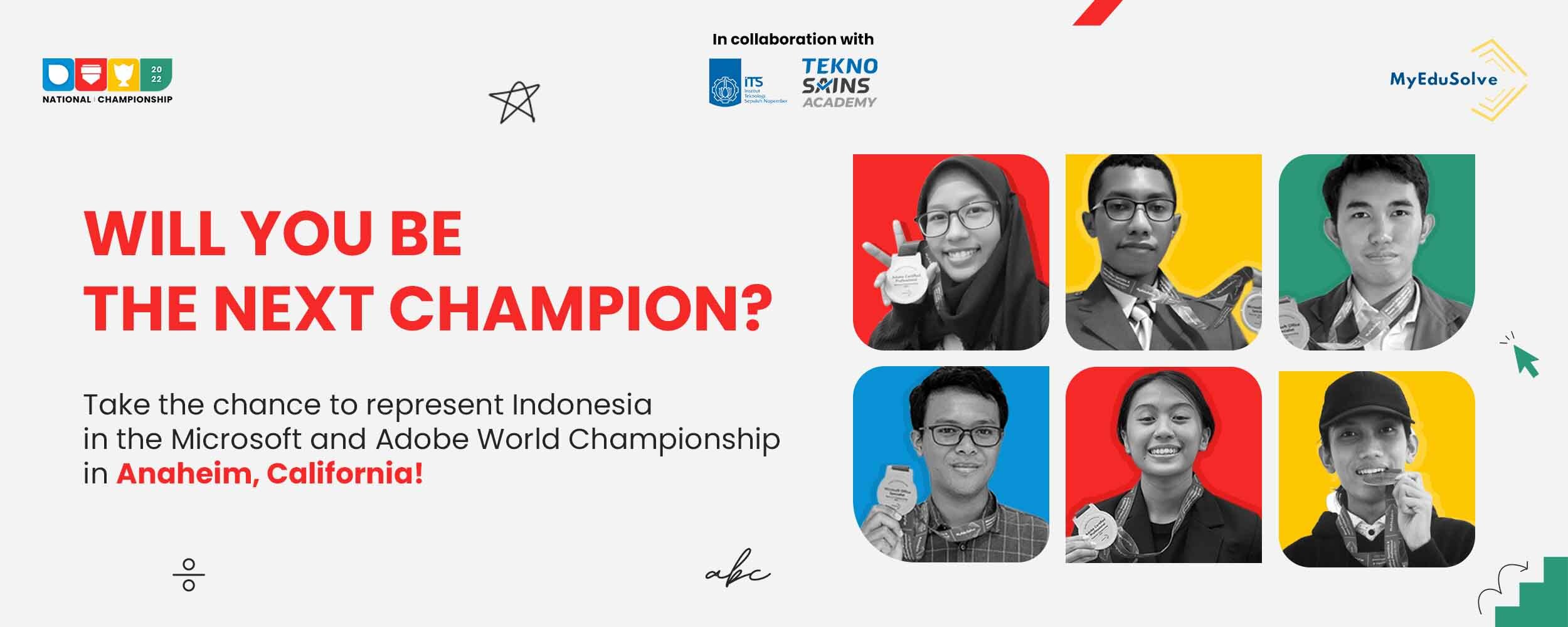 MyEduSolve Bersama ITS dan Tekno Sains Academy Selenggarakan Microsoft & Adobe National Championship 2022