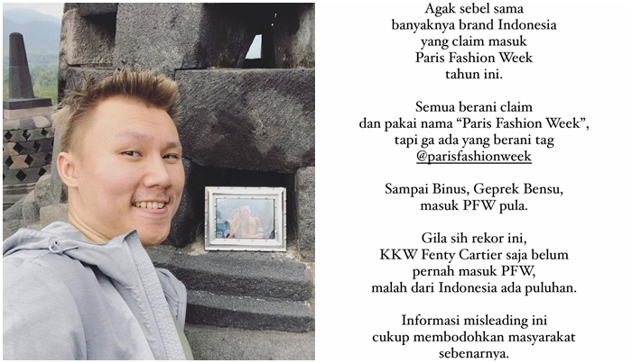 Lucky Heng Ungkap Kehadiran Brand Indonesia di Paris Hanya untuk Show Biasa