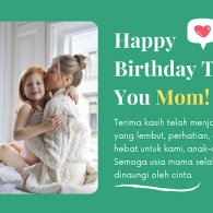 20 Ucapan Selamat Ulang Tahun untuk Ibu yang Singkat