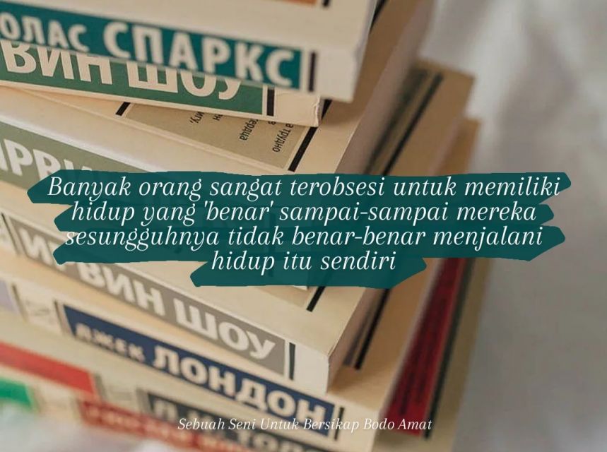 buku sebuah seni untuk bersikap bodo amat