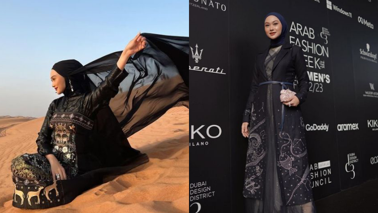 Ide Gaya Hijab ala Selebgram Indah Nada Puspita yang Hadir di Arab Fashion Week 2022