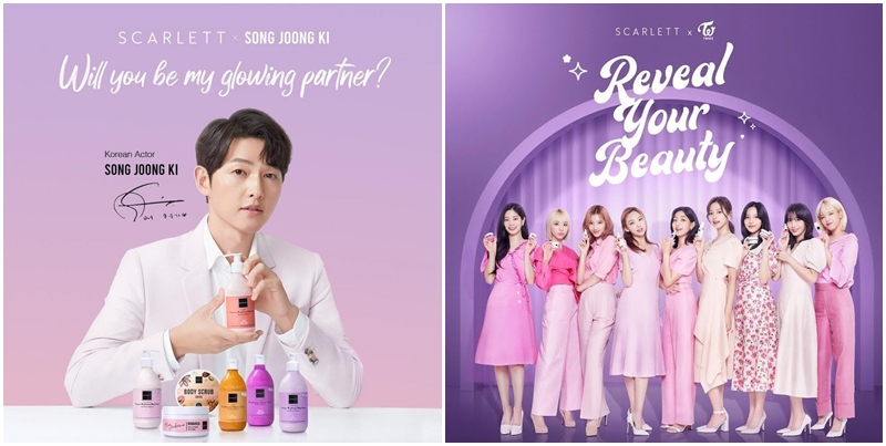 TWICE dan Song Jong Ki x Scarlett Whitening