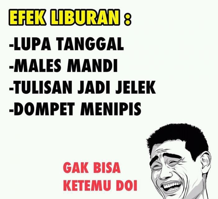 11 Meme Kocak Libur Lebaran Telah Usai, Lucu Tapi Bikin Nyesek!