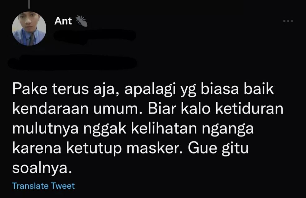 Biar nggak kelihatan mangap