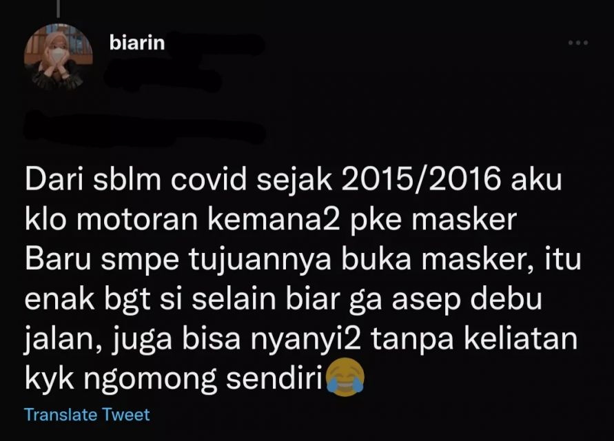 Biar nggak dikira ngomong sendiri