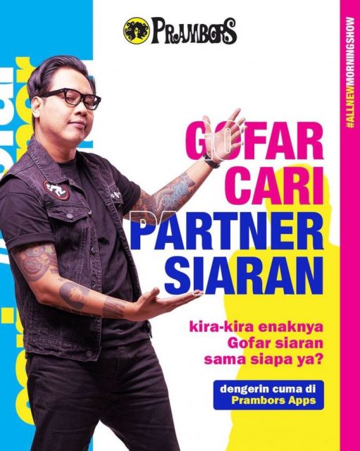 Gofar Hilman jadi penyiar baru Prambors