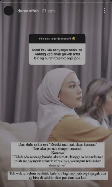 Dara Arafah berhijab