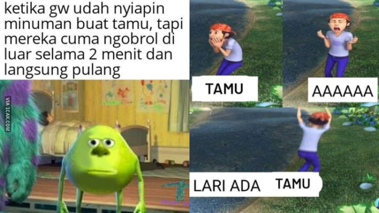 9 Meme Kocak saat Kedatangan Tamu Paling Relate. Mau Heran, tapi Namanya Juga Bertamu~