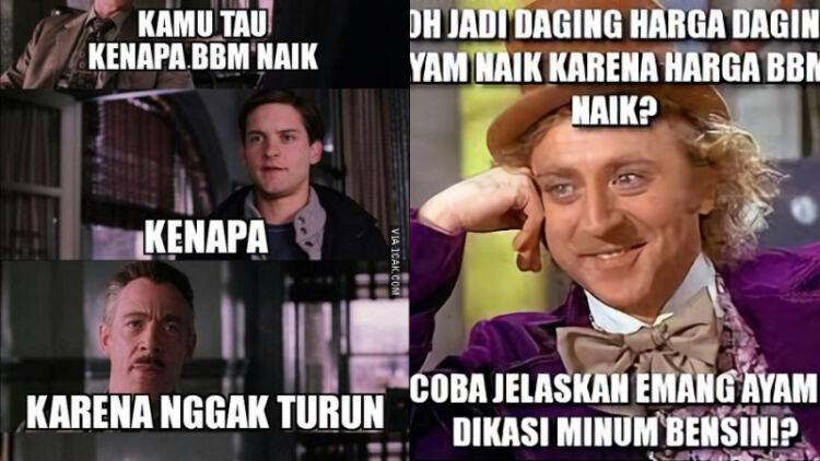 Kumpulan 11 Meme Merespons BBM Naik, Kocak sih tapi kok Bikin Sedih~