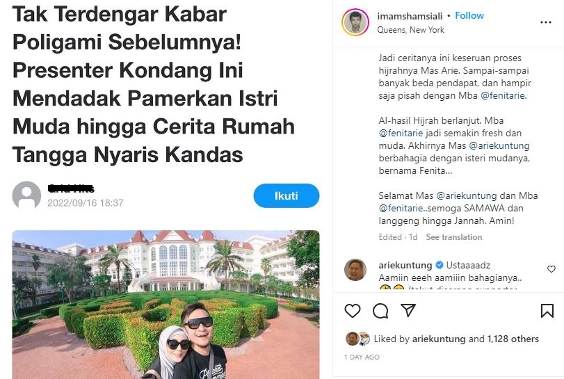 Arie Untung isu poligami