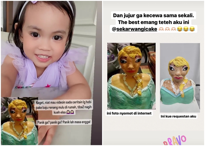 Fitrop kasih kejutan ugly cake ke anaknya