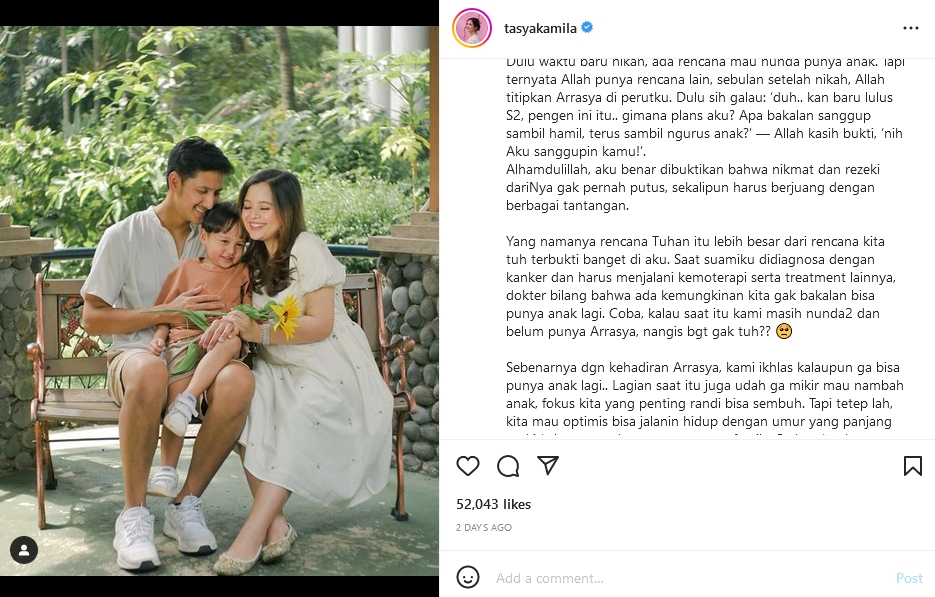 Sempat divonis nggak bisa punya anak lagi