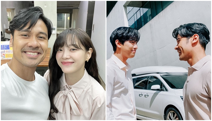 Momen Kompaknya Chicco Jerikho, Kim Sejeong dan Ahn Hyo Seop. Siap Main Drama Bareng!