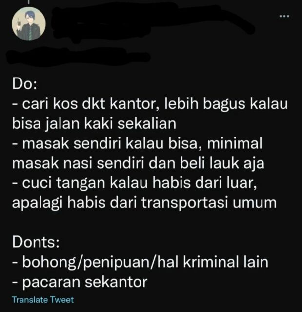 Jangan pacaran sekantor