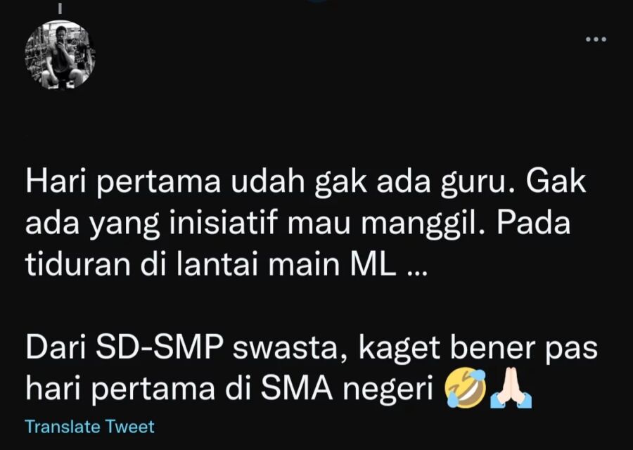 Hari pertama langsung dilepas gitu aja