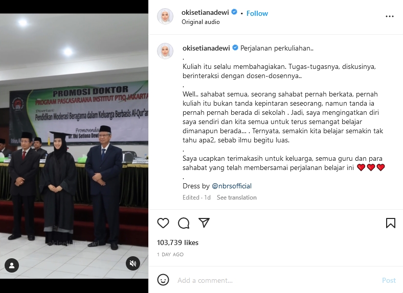 Oki kenang perjalanan kuliah