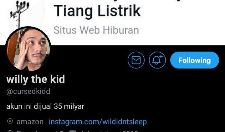 Mengenal Willy the Kid selebtwit dengan Typing Nyeleneh