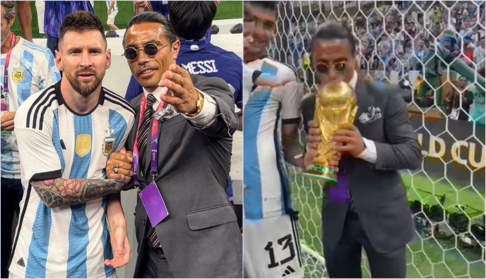 Chef Salt Bae Masuk Lapangan dan Pegang Trofi Piala Dunia 2022, FIFA Akan Ambil Langkah Tegas