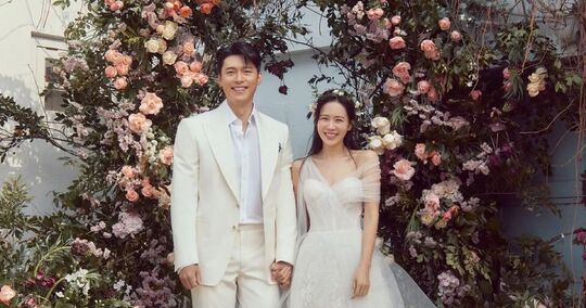 Foto pernikahan Hyun Bin dan Son Ye Jin