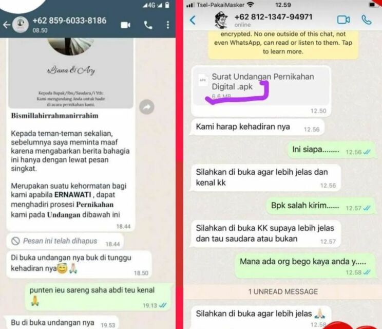 Hati-hati, Ini Info Seputar Modus Penipuan Terbaru Lewat Undangan Nikah di WhatsApp