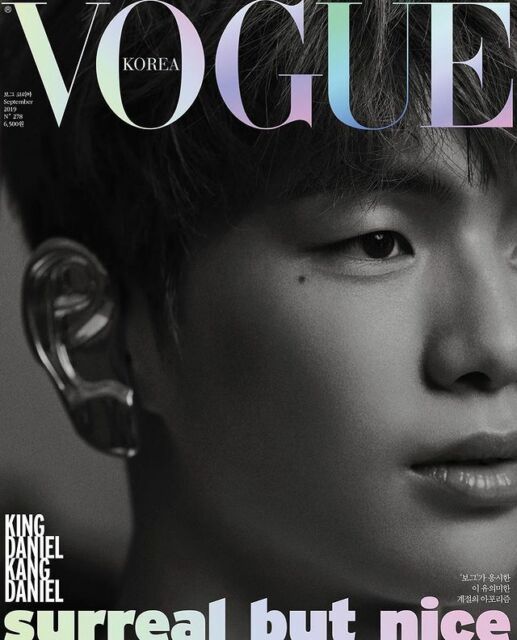 Kover majalah Vogue Korea edisi September 2019 - Kang Daniel Photo by Vogue Korea from Instagram