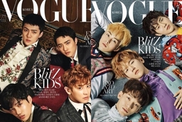 Kover majalah Vogue Korea edisi April 2017 - EXO Photo by Vogue Korea from Instagram