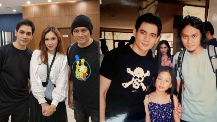 Luthya Sury Widjaja Remake 20 Tahun Foto Bersama Tyo Nugros dan Andra, Warganet: Menolak Tua