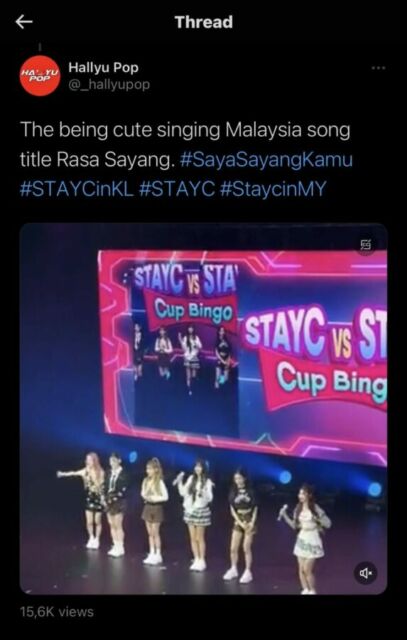 STAYC nyanyikan lagu Rasa Sayange di Malaysia