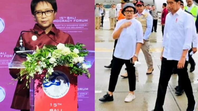 Gaya Asyik Menlu Retno Marsudi Pakai Sneakers Beda Warna, Banjir Pujian Warganet. Kece!