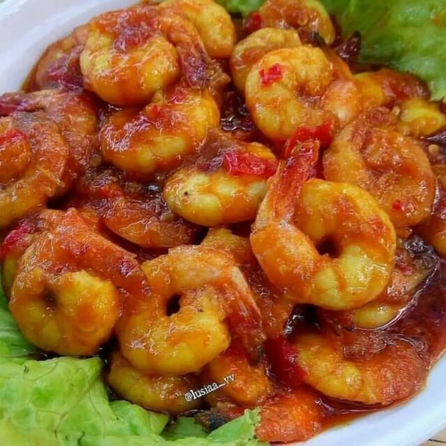 Resep masak udang goreng asam pedas