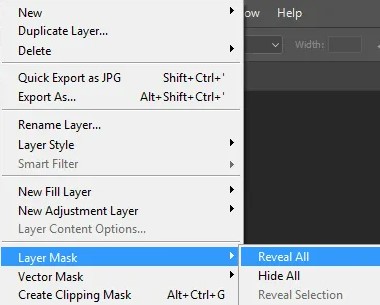 Menu Layer Mask didalam Adobe Photoshop