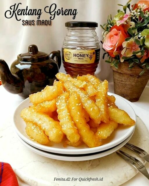 Resep kentang goreng saus madu