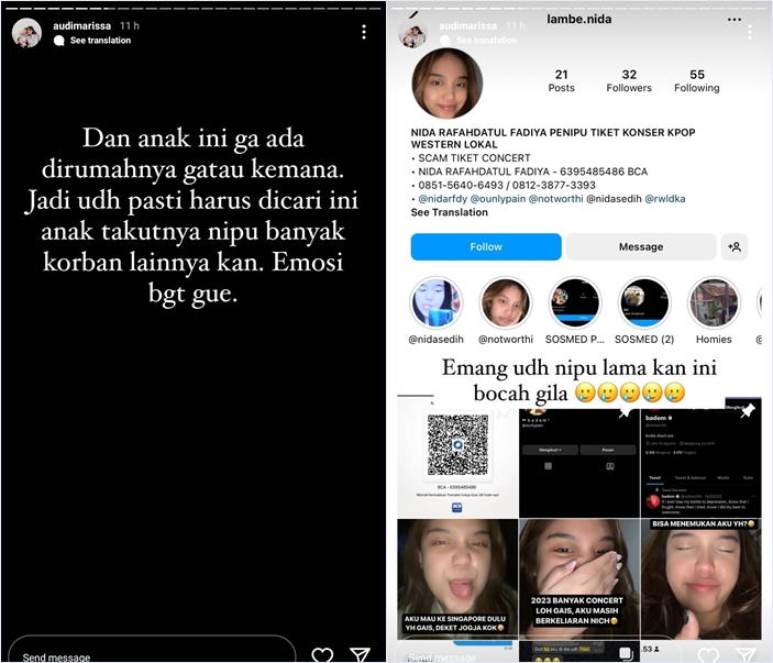 Kronologi Audi Marissa kena tipu saat beli tiket konser BLACKPINK