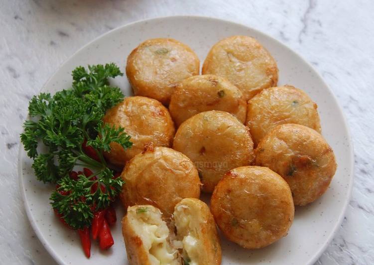 Resep perkedel mozzarella