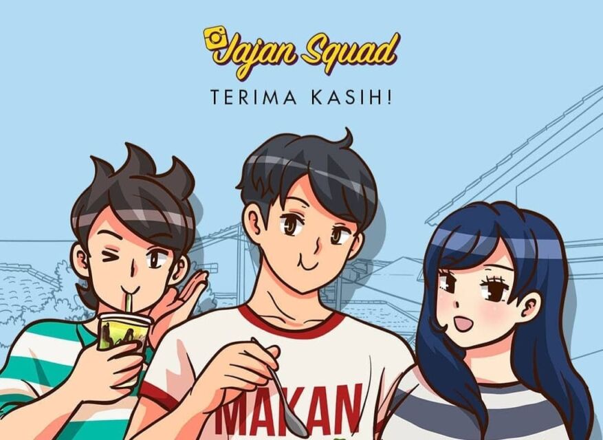 Webtoon Jajan Squad (Sumber: Instagram.com/ditosatrius)